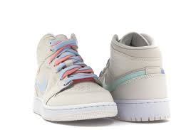 Jordan 1 Mid Multi Color Swoosh Phantom Gs In 2020 Nike Air Shoes Jordan 1 Mid Jordans