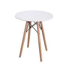 Free shipping on heavy duty, industrial style, modern metal table legs. Panana Eiffel Dining Table 60cm Round Table With Wood Legs Side End Sofa Coffee Table Dining Room Living Room Kitchen White Dining Room Furniture Furniture Clinicadelpieaitanalopez Com
