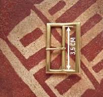 B-048 Solid double loop buckle - rectangular - original Lorifactor