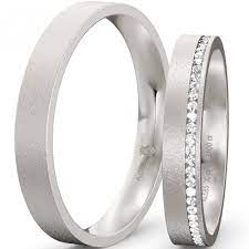 8mm breit, 2mm stark oberfläche: Trauringe Weissgold 585 Matt Brillant 0 31 Ct