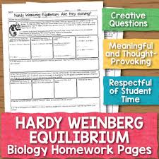 Which of these conditions are never truly met? Hardy Weinberg Worksheets Teaching Resources Tpt
