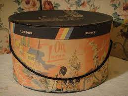 London Hat Boxes Vintage Hat Box Antique Paris London Rome By Vintagetownusa Vintage Hat Boxes Hat Boxes Hats Vintage