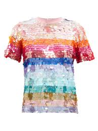 Available in a range of colours and styles for men, women, and everyone. Sequin Striped T Shirt Ashish Matchesfashion Uk