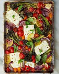 The New York Times On Instagram This Sheet Pan Baked Feta With Broccolini Tomatoes And Lemon Is A 25 Minute Vegetarian Feta Broccolini Delicious Vegetables