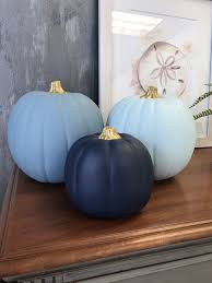 Small Navy Blue Pumpkin Nautical Coastal Beach Halloween Thanksgiving Fall Decorations In 2020 Fall Thanksgiving Decor Orange Fall Decor Fall Halloween Decor