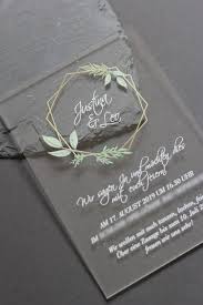 Acryl Einladungskarte Zur Hochzeit Golden Letters Acrylic Invitations Clear Acrylic Wedding Invitations Acrylic Wedding Invitations