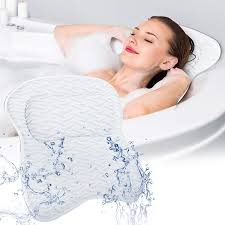 Bath pillows are available in a range of different styles, sizes and material and offer great neck support. Generic Bath Pillow Sawake Bathtub Pillow Ergonomic Bath Pillows With 3d Air Mesh Breathable Bath Accessories For Women