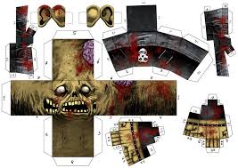 Zombie Paper Toy By Estivador On Deviantart Paper Toys Halloween Paper Paper Models