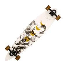 Custom Pintail Drop Through Longboard Deck With Sapele Bottom