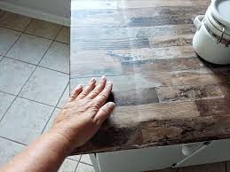 make a faux wood countertop with peel