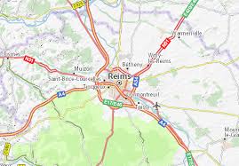 Reims (sometimes spelled rheims in english), a city in northern france, is perhaps best known for its cathedral, where generations of french kings were crowned. Michelin Landkarte Reims Stadtplan Reims Viamichelin
