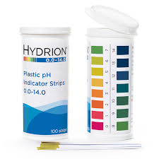 Hydrion Plastic Ph Strips 0 14 Pk 100