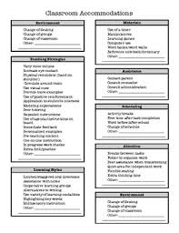 Modifications—both to your physical classroom and to your teaching style—are often necessary to. Special Education Modifications And Accommodations Checklist Tpt