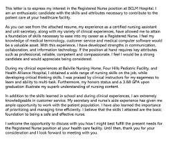 A cover letter is more than just a description of your work history. Nursing Cover Letter 14 Best Sample Letters Examples