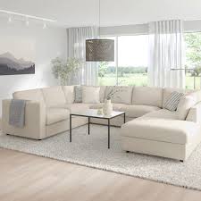 Vimle U Vormige Bank 6 Zits Met Open Eind Gunnared Beige Ikea Bank U Vorm Eenvoudige Woonkamer Thuisdecoratie