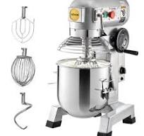 VEVOR Commercial Food Mixer, 30Qt Commercial Mixer with Timing Function,  1100W Stainless Steel Bowl Heavy Duty Electric Food Mixer Commercial with 3  ...
