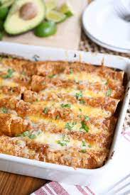 Red Chile Sauce Chicken Enchiladas Mel S Kitchen Cafe