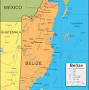 map of belize and islands from geology.com