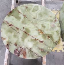Welcome to come and visit us! Green Onyx Coffee Table Top Factory China Wholesale Products Thinkrock Stone