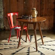 Perfect Size For Small Spaces Mid Century Round Dining Table Dining Room Furniture Modern Expandable Dining Table