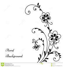 Black And White Flower Background Vector Black Flowers On White Black Flowers Lotus Flower Logo Floral Background