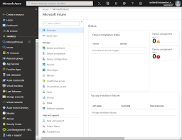 Tutorial Walkthrough Intune In The Azure Portal Microsoft Intune Microsoft Docs