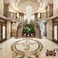 Royal Villa Interior Design In Kuwait Luxury House Interior Design Interior Design Foyer Design