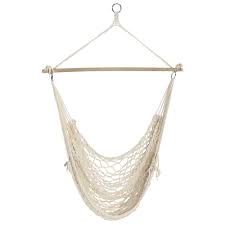 Sunnydaze Decor Cotton Rope 48 In Portable Hanging Hammock Chair Swing Ly Crhchr The Home Depot Hammock Swing Chair Hanging Hammock Chair Swinging Chair