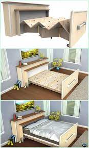 All it takes for this platform bed are some ikea kitchen cabinets and wooden frame. Diy Built In Roll Out Bed Plans N Instructions Diy Space Savvy Bed Frame Design Concepts Instructions Be Bed Frame Design Space Saving Beds Diy Space Saving