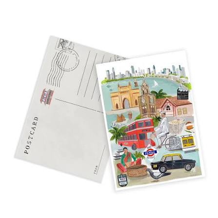 Mumbai Postcards- Set of 4 – Shaipen Art