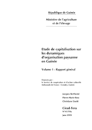 D!la oration des statuts, cr!ation des unions et f!d!ration, d!pense 7n lisant les articles du dahir de 5*6), il savre ien quil na pas trait! Pdf Etude De Capitalisation Sur Les Dynamiques D Organisation Paysanne En Guinee Volume 1 Rapport General