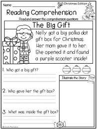 Reading Comprehension Passages December Kindergarten 1st Reading Comprehension Passages Reading Comprehension Reading Comprehension Worksheets