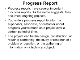 Write stronger leads and use livelier language in your evaluations. How To Write Progress Report