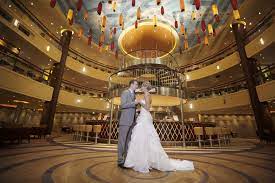 Carnival Cruise Ship Wedding Aboard The Carnival Breeze Kind Of Looks Like The Beauty And The Carnival Cruise Wedding Cruise Ship Wedding Beach Theme Wedding