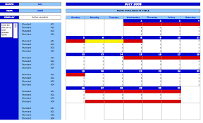 Booking And Reservation Calendar Exceltemplate Net