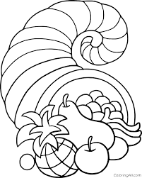 Cornucopia coloring pages printable at getcolorings.com. Cornucopia Coloring Pages Coloringall