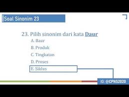 Jawaban contoh soal cpns pancasila. Ep04 Sinonim Pengertian Contoh Soal Dan Soal Cpns Sinonim Part 2 Youtube