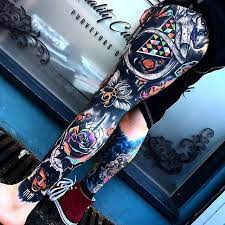 Awesome Leg Tattoo Done By Little Andy Leg Tattoos Tattoos Art Tattoo