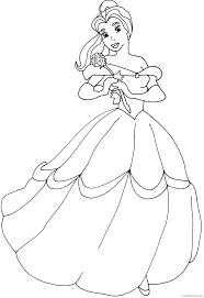 Collection of coloring pages belle (31) easy disney princess coloring pages grimm fairy tales coloring pages Belle Coloring Pages Printable Coloring4free Coloring4free Com
