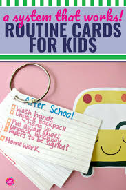 Simple Diy Routine Cards For Kids That Work My Life And