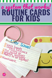 simple diy routine cards for kids that work my life and