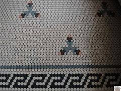 When working with hex tiles, whether you're creating a focal point like we did to surround our tub or doing something a bit more uniform, its important to plan, plan, plan kes and i measured our floor space and used adobe illustrator to mock up the design for our hex tile pattern. Diy Hexagon Or Penny Tile Floor Patterns Have You Tried It
