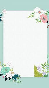 Small Fresh Flower Border Background H5 Flower Background Wallpaper Flower Border Floral Border Design