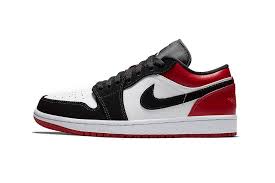 Air Jordan 1 Low Black Toe White Black Gym Red Air Jordan 1 Black Toe Is Set To Go Low Top Air Jordans Black Toe Jordan 1 Black