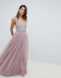 Asos Design Maxi Dress In Tulle With Embellished Bodice Asos Maxi Dress Prom Maxi Bridesmaid Dresses Embellished Maxi Dress
