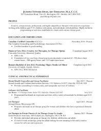 art psychotherapist or therapist resume