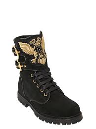 Black And Gold Boots Balmain Gold 20mm Eagle Suede Combat Boots Balmain Boots Suede Combat Boots Boots