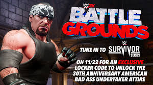 This is a bit of dlc that essentially unlocks everything in the game for you from the beginning. Wwe 2k Battlegrounds On Twitter Who Wants A Locker Code Tune In To Survivorseries To Nab An Exclusive Wwe2kbattlegrounds Code To Unlock An All New Undertaker Attire Https T Co Oiyfotyzqs
