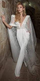 Trend 2018 24 Wedding Pantsuit And Jumpsuit Ideas See More Http Www Weddingforward Com Wedding Pantsuit Wedding Jumpsuit Wedding Dresses Bridal Jumpsuit