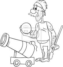 Find the perfect handkerchief stock illustrations from getty images. Pirate With Cannon Coloring Page Fototapete Fototapeten Kanonenkugel Bandana Corsair Myloview De